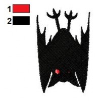 Bat Embroidery Design 12